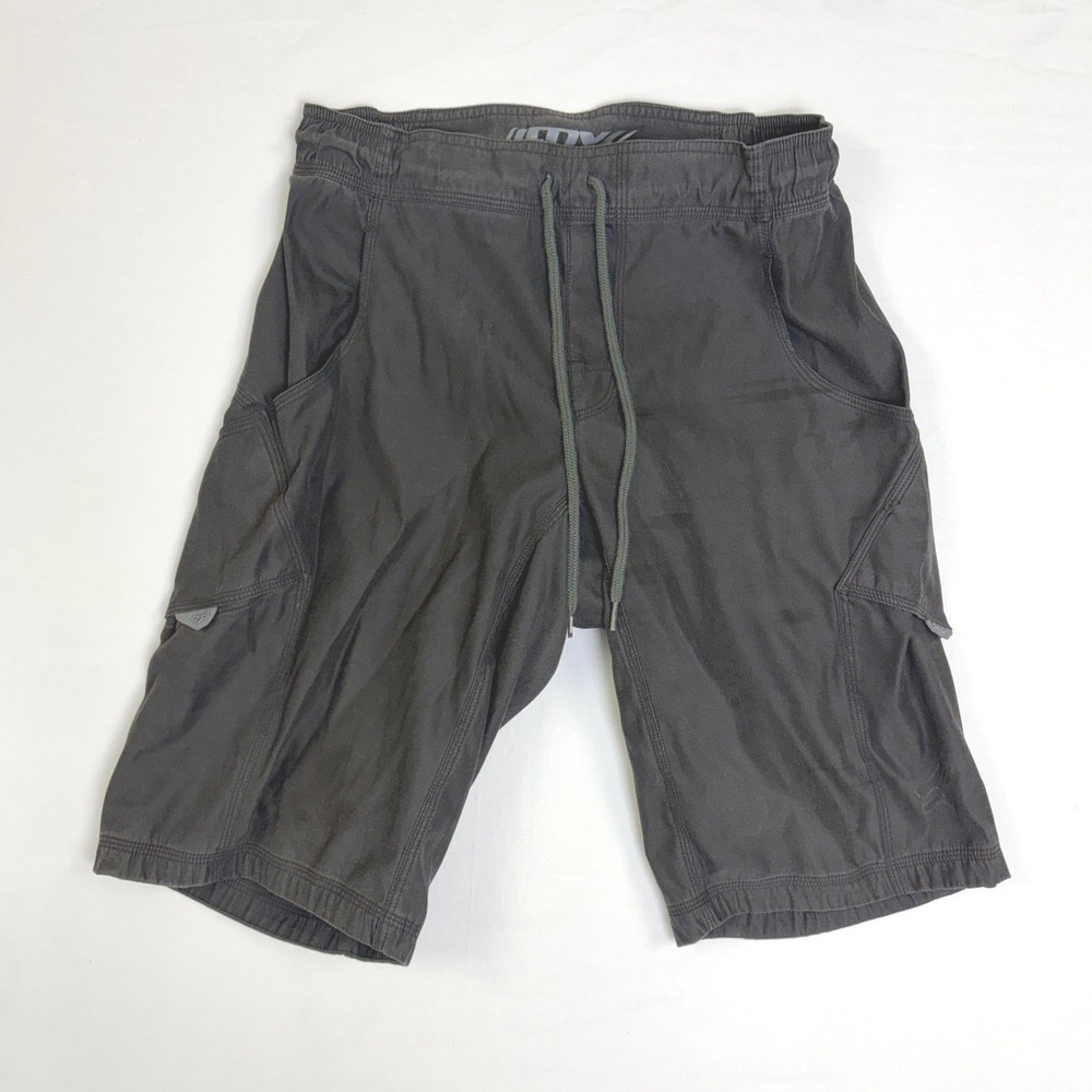 Fox Racing Mens Padded Cargo Mountain Bike Shorts Size 32 Charcoal Grey Cycling